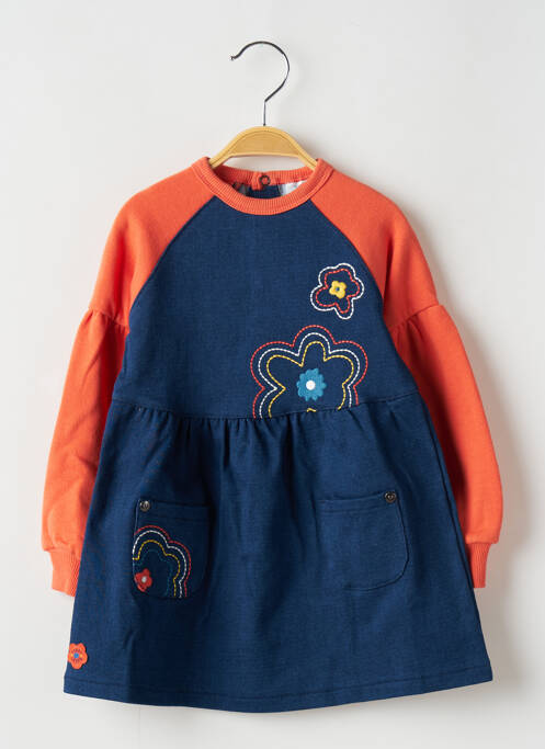 Robe mi-longue bleu BOBOLI pour fille