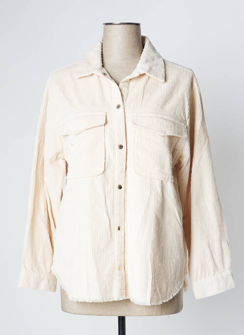 Veste casual fermeture pressionnée beige MAYORAL fille