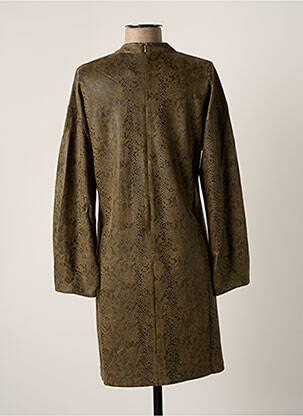 Robe courte fermeture zippée au dos manches longues vert MOLLY BRACKEN femme