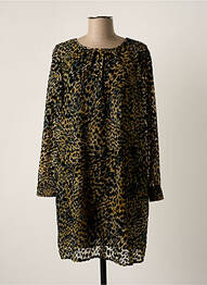 Robe courte manches longues manches longues noir SEE U SOON femme