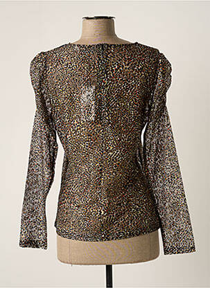 Top imprimé fantaisie manches longues noir MOLLY BRACKEN femme