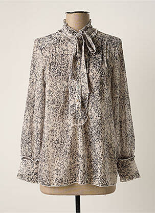 Blouse imprimé fantaisie manches longues gris MOLLY BRACKEN femme