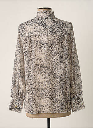 Blouse imprimé fantaisie manches longues gris MOLLY BRACKEN femme