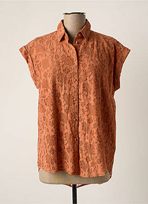 Chemisier manches courtes manches courtes orange MOLLY BRACKEN femme
