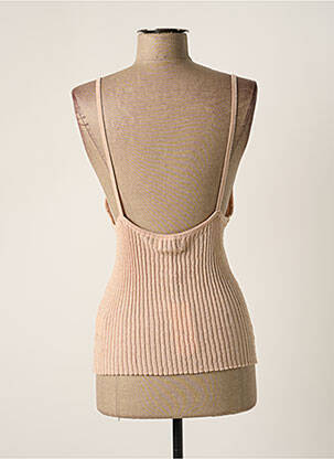 Pull coupe cintrée fines bretelles rose MOLLY BRACKEN femme