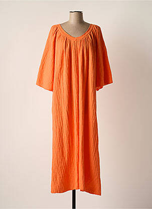 Robe longue orange INTUITION pour femme