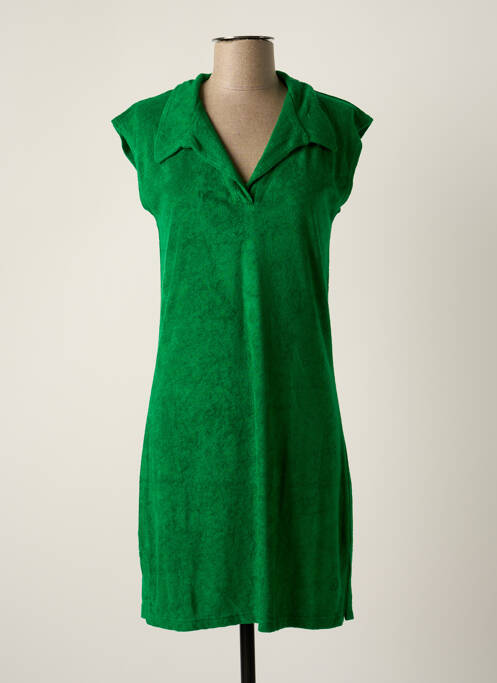 Robe mi-longue vert PEDALO pour femme