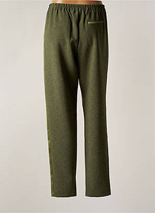 Pantalon slim taille élastique taille normale vert STUDIO PARISIEN femme