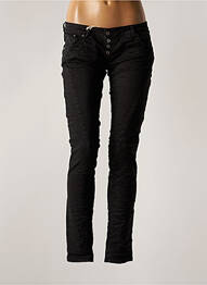 Jeans coupe slim slim taille basse noir PLEASE femme