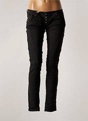 Jeans coupe slim noir PLEASE pour femme seconde vue
