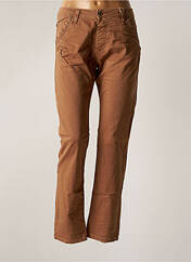 Pantalon slim marron PLEASE pour femme seconde vue