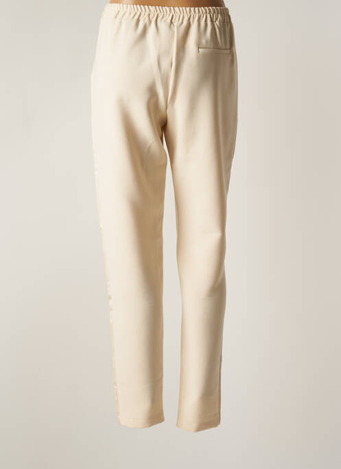 Pantalon slim taille élastique taille normale beige STUDIO PARISIEN femme