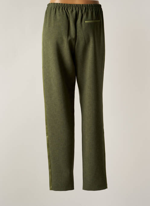 Pantalon slim taille élastique taille normale vert STUDIO PARISIEN femme