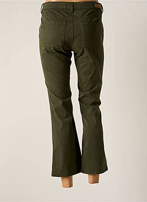Pantalon 7/8 stretch taille normale vert HAPPY femme
