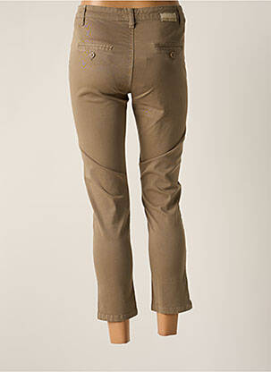 Pantalon 7/8 stretch taille normale beige PAKO LITTO femme
