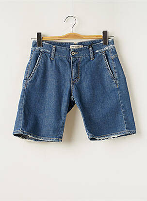 Bermuda coupe droite taille normale bleu PLEASE femme