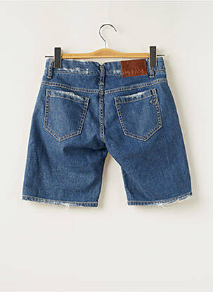 Bermuda coupe droite taille normale bleu PLEASE femme