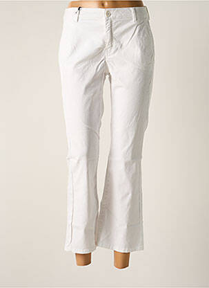 Pantalon 7/8 blanc HAPPY pour femme