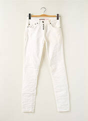 Pantalon slim blanc PLEASE pour femme seconde vue