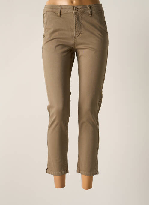 Pantalon 7/8 beige PAKO LITTO pour femme