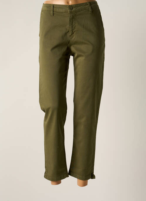 Pantalon 7/8 vert PAKO LITTO pour femme