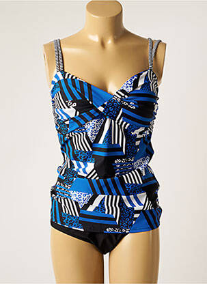 Tankini effet matière satinée bleu SUNMARIN femme
