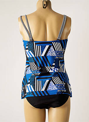 Tankini effet matière satinée bleu SUNMARIN femme
