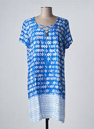 Robe de plage coupe fluide bleu SENORETTA femme