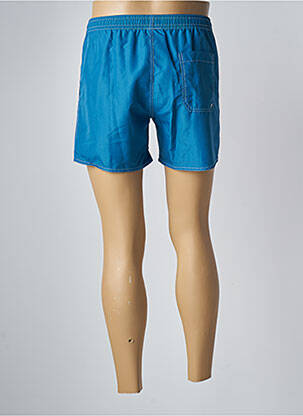 Short de bain effet matière satinée bleu IMPETUS homme