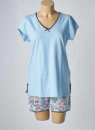 Pyjashort bleu RINGELLA pour femme