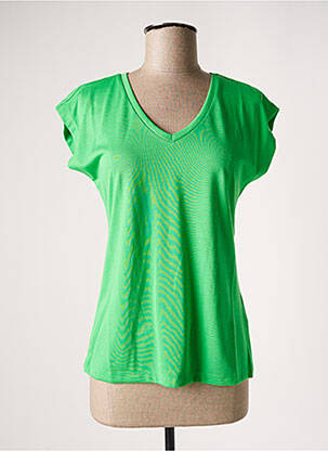 T-shirt vert KAFFE pour femme