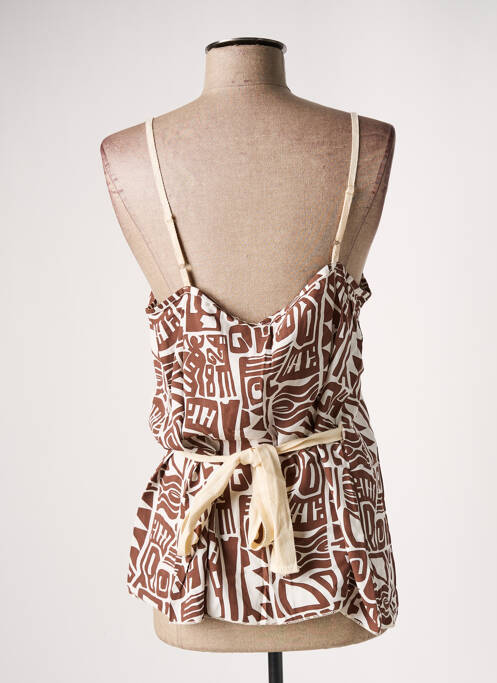 Top marron GIOSILU pour femme