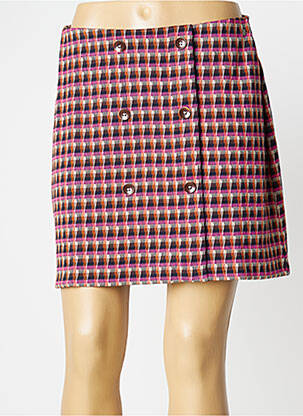 Jupe courte taille haute rose SURKANA femme