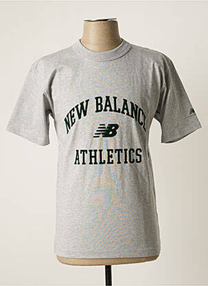 T-shirt gris NEW BALANCE pour homme