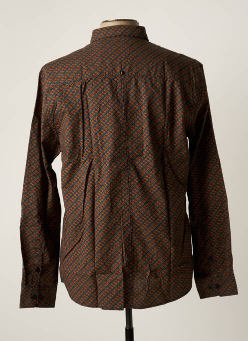 Chemise manches longues marron NO EXCESS pour homme