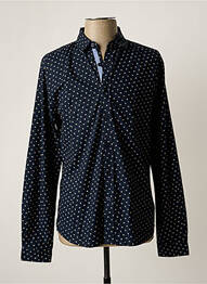 Chemise manches longues imprimé fantaisie bleu LE TEMPS DES CERISES homme