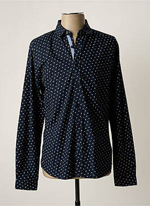 Chemise manches longues imprimé fantaisie bleu LE TEMPS DES CERISES homme