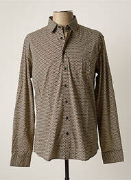 Chemise manches longues imprimé fantaisie marron NO EXCESS homme