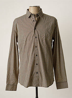 Chemise manches longues imprimé fantaisie marron NO EXCESS homme