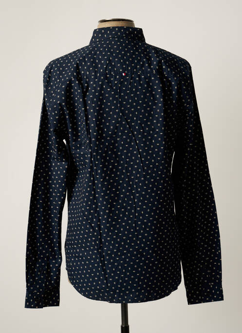 Chemise manches longues bleu LE TEMPS DES CERISES pour homme