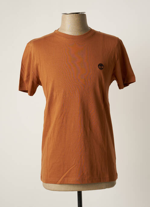 T-shirt marron TIMBERLAND pour homme