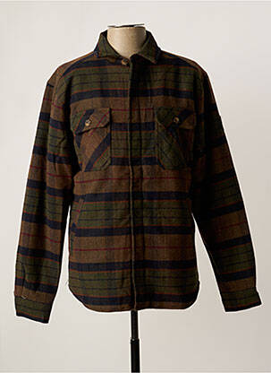 Veste casual coupe droite marron LE TEMPS DES CERISES homme