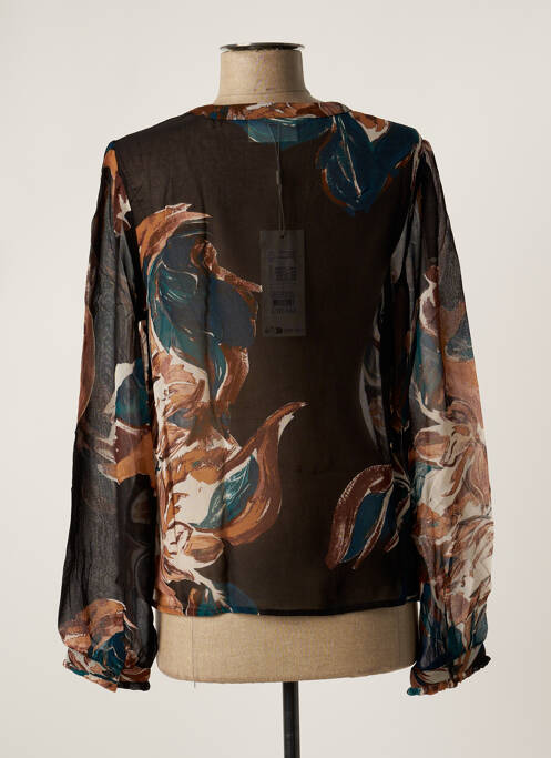Blouse légère et transparente manches longues noir CREAM femme