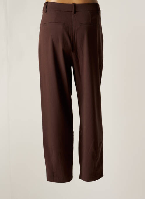 Pantalon large marron KAFFE pour femme
