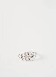 Bague ornement oxyde de zirconium argent MYA-BAY femme