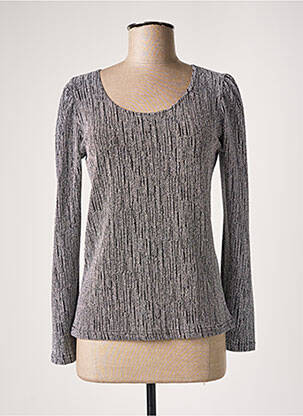 Top stretch manches longues gris SCARLET ROOS femme