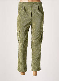 Pantalon cargo taille élastique taille normale vert PAKO LITTO femme