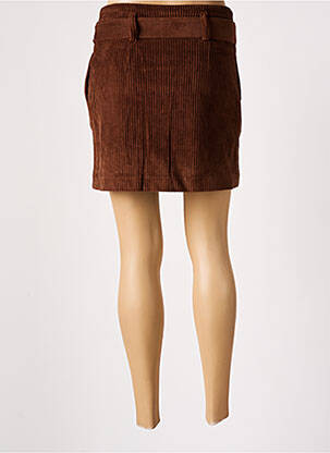 Jupe courte taille haute marron ARTLOVE femme