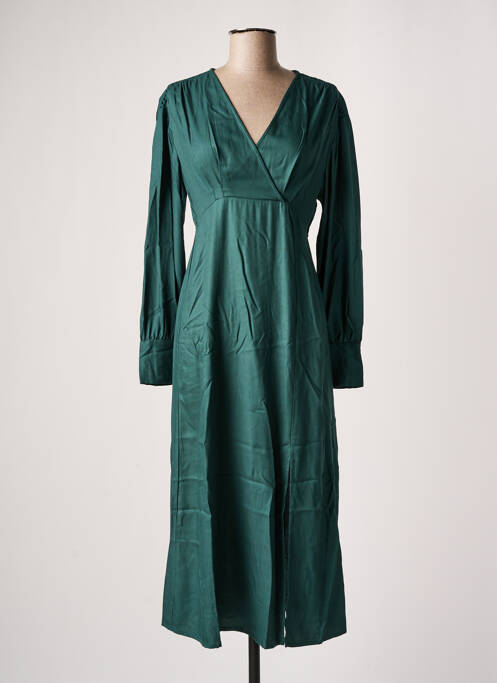 Robe mi-longue vert AN' GE pour femme