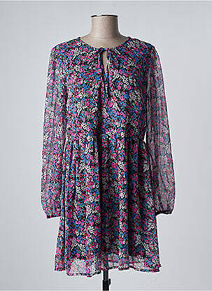 Robe courte coupe évasée manches longues rose JDY femme